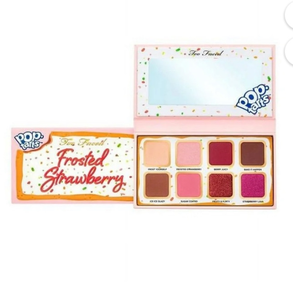 NWT Rare Too Faced Frosted Strawberry Eye Shadow Palette
